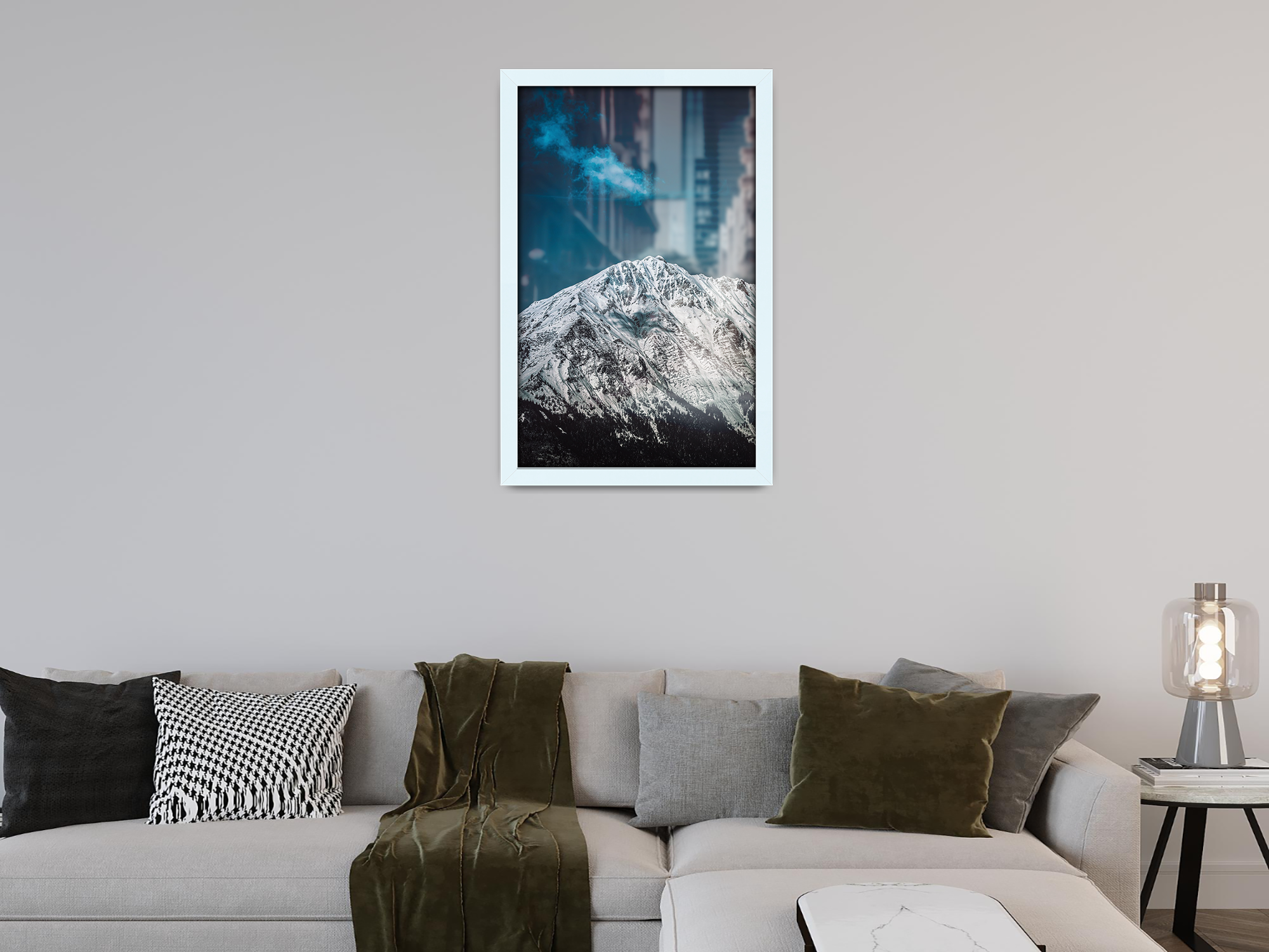 27 x 19 Inch / ( 68.58 x 48.26 CM )  |  Frames - MDF
 -  [ White ]