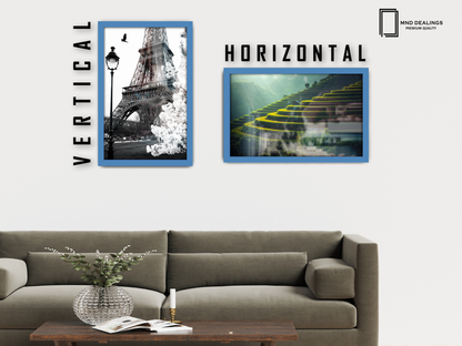 27 x 20 Inch / ( 68.58 x 50.80 CM )  |  Frames - MDF
 -  [ Blue ]