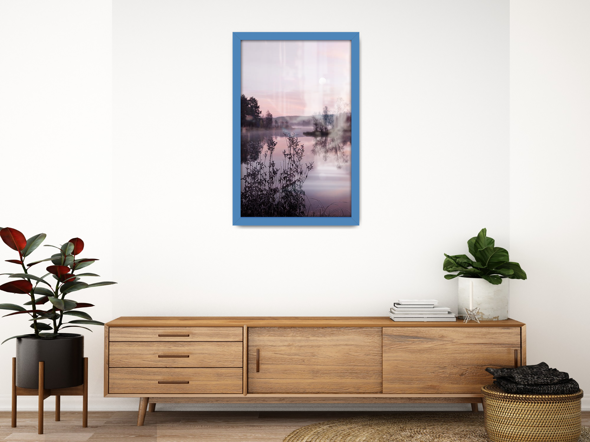 27 x 20 Inch / ( 68.58 x 50.80 CM )  |  Frames - MDF
 -  [ Blue ]