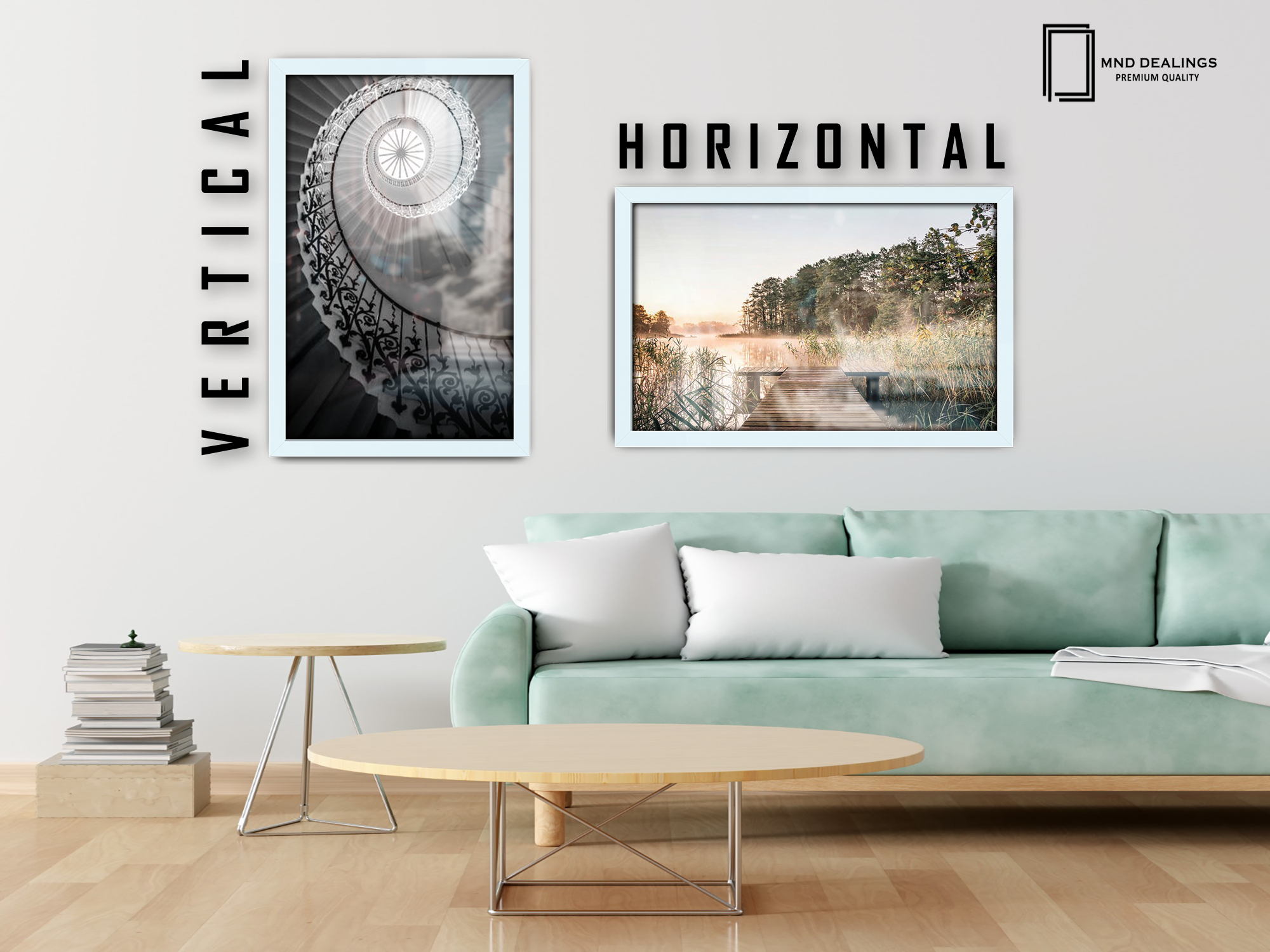 27 x 20 Inch / ( 68.58 x 50.80 CM )  |  Picture Frames - MDF
 -  [ White ]