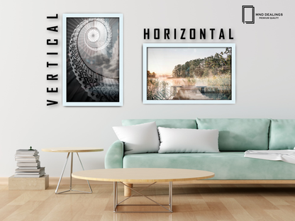 27 x 20 Inch / ( 68.58 x 50.80 CM )  |  Picture Frames - MDF
 -  [ White ]