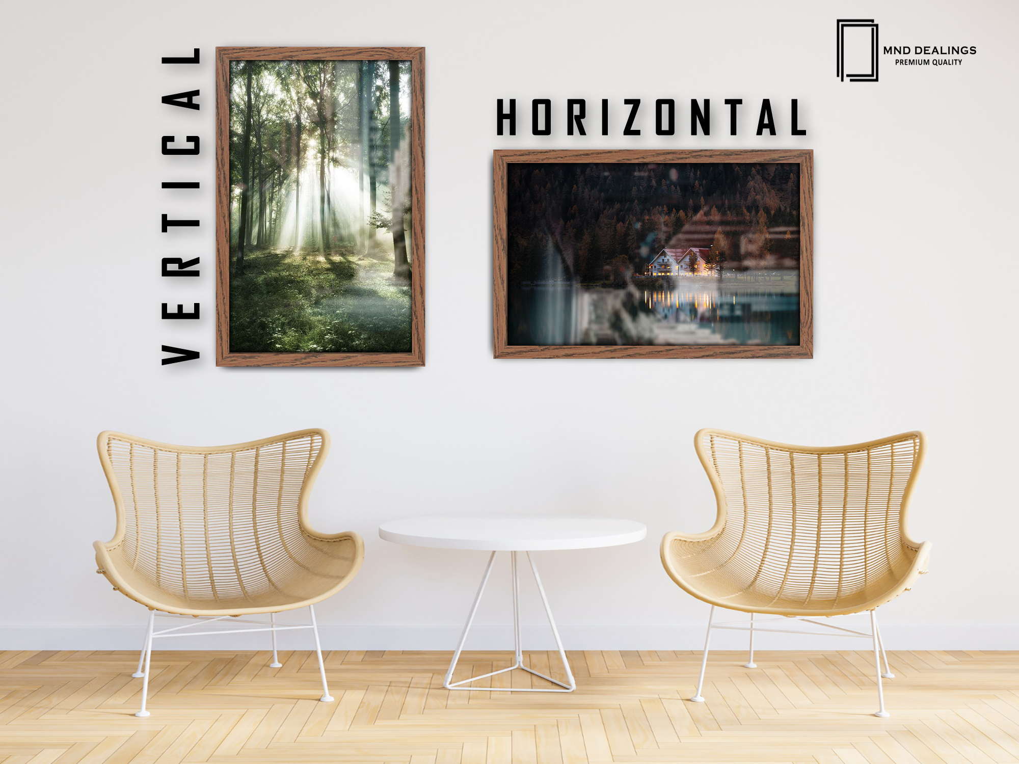 28 x 20 Inch / ( 71.12 x 50.80 CM )  |  Poster Frames - MDF
 -  [ Dark Oak ]