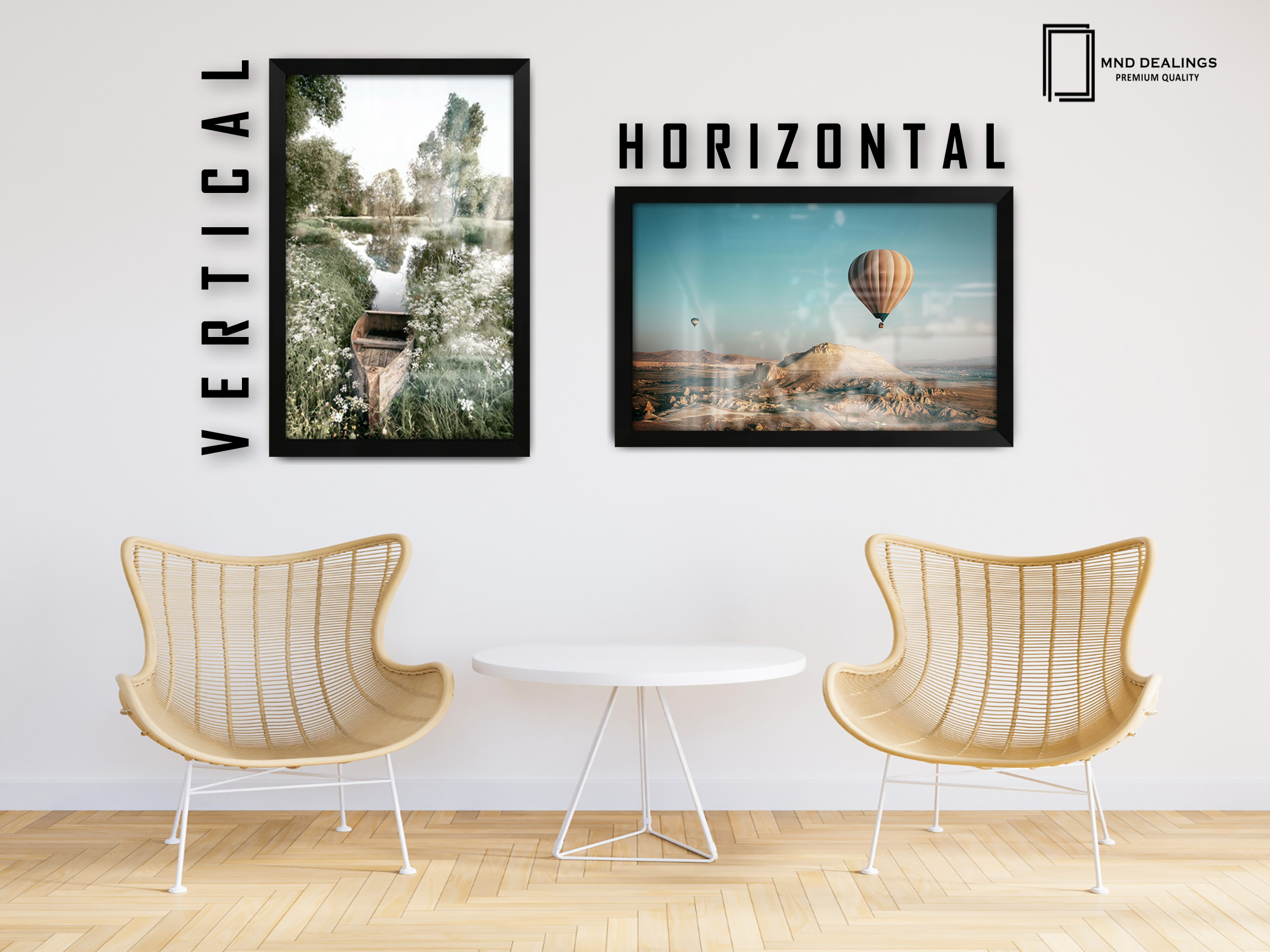 28 x 20 Inch / ( 71.12 x 50.80 CM )  |  Frames - MDF
 -  [ Matt Black ]