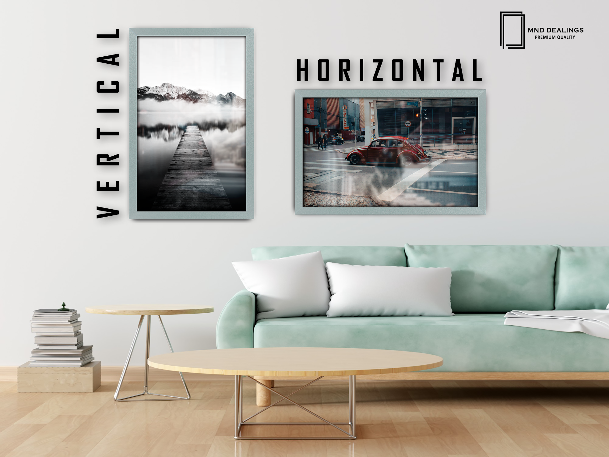 28 x 20 Inch / ( 71.12 x 50.80 CM )  |  Frames - MDF
 -  [ Silver ]