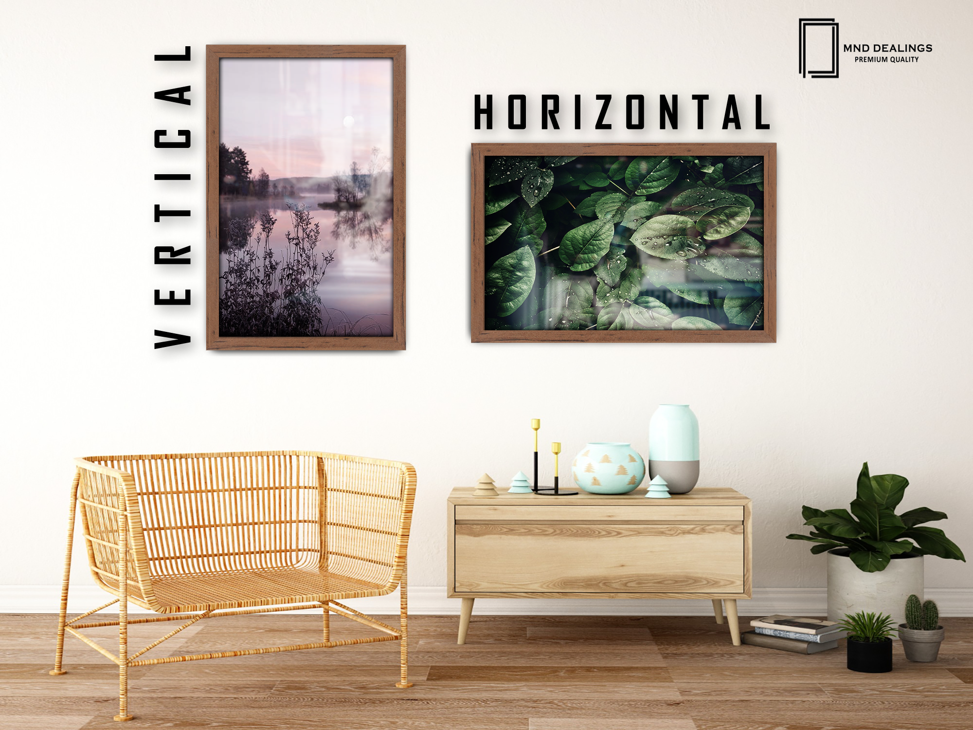 28 x 20 Inch / ( 71.12 x 50.80 CM )  |  Poster Frames - MDF
 -  [ Walnut ]