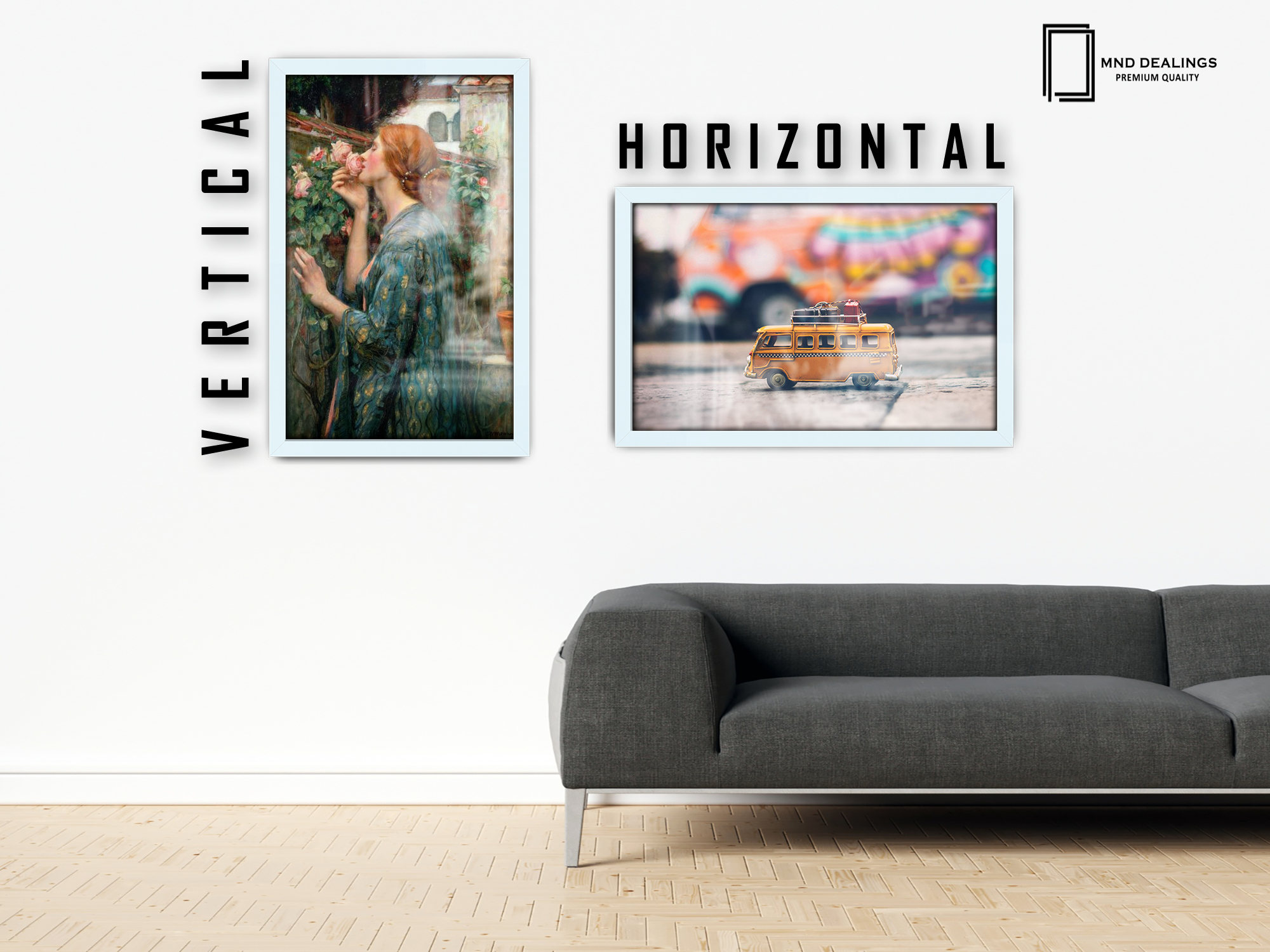 28 x 20 Inch / ( 71.12 x 50.80 CM )  |  Art Frames - MDF
 -  [ White ]