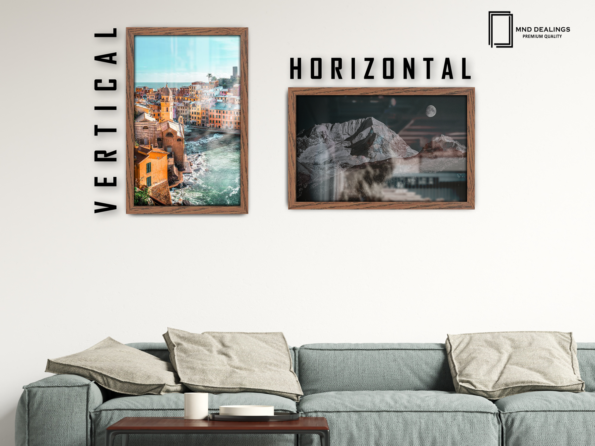 28 x 22 Inch / ( 71.12 x 55.88 CM )  |  Picture Frames - MDF
 -  [ Dark Oak ]