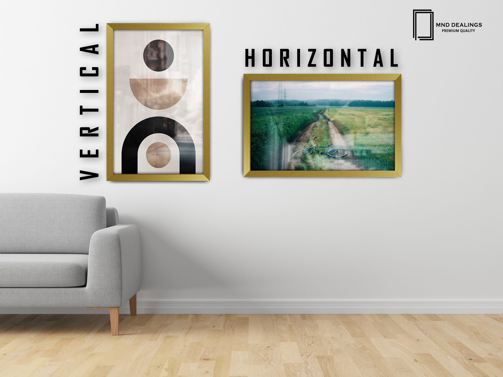 28 x 22 Inch / ( 71.12 x 55.88 CM )  |  Photo Frames - MDF
 -  [ Gold ]