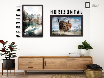 28 x 22 Inch / ( 71.12 x 55.88 CM )  |  Frames - MDF
 -  [ Mahogany ]