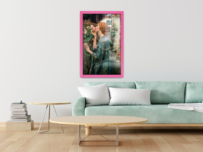28 x 22 Inch / ( 71.12 x 55.88 CM )  |  Frames - MDF
 -  [ Pink ]