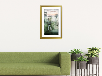 28 x 22 Inch / (71.12 x 55.88 cm ) with 60.96 x 45.72 cm White Mount Frames - MDF