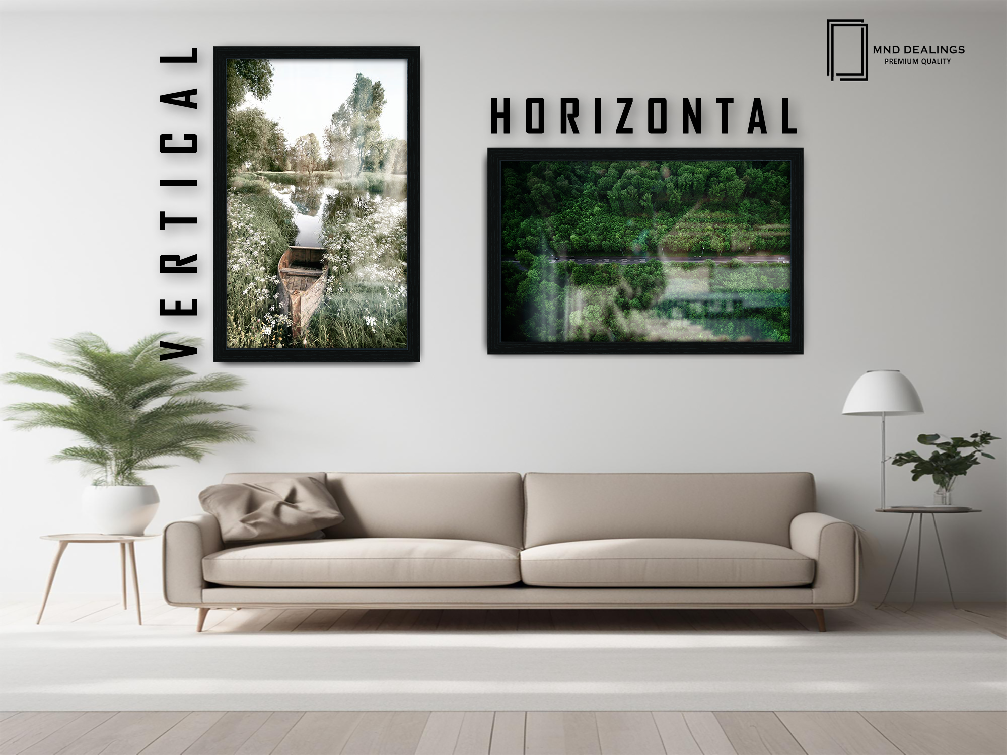 30 x 20 Inch / ( 76.20 x 50.80 CM )  |  Picture Frames - MDF
 -  [ Black ]