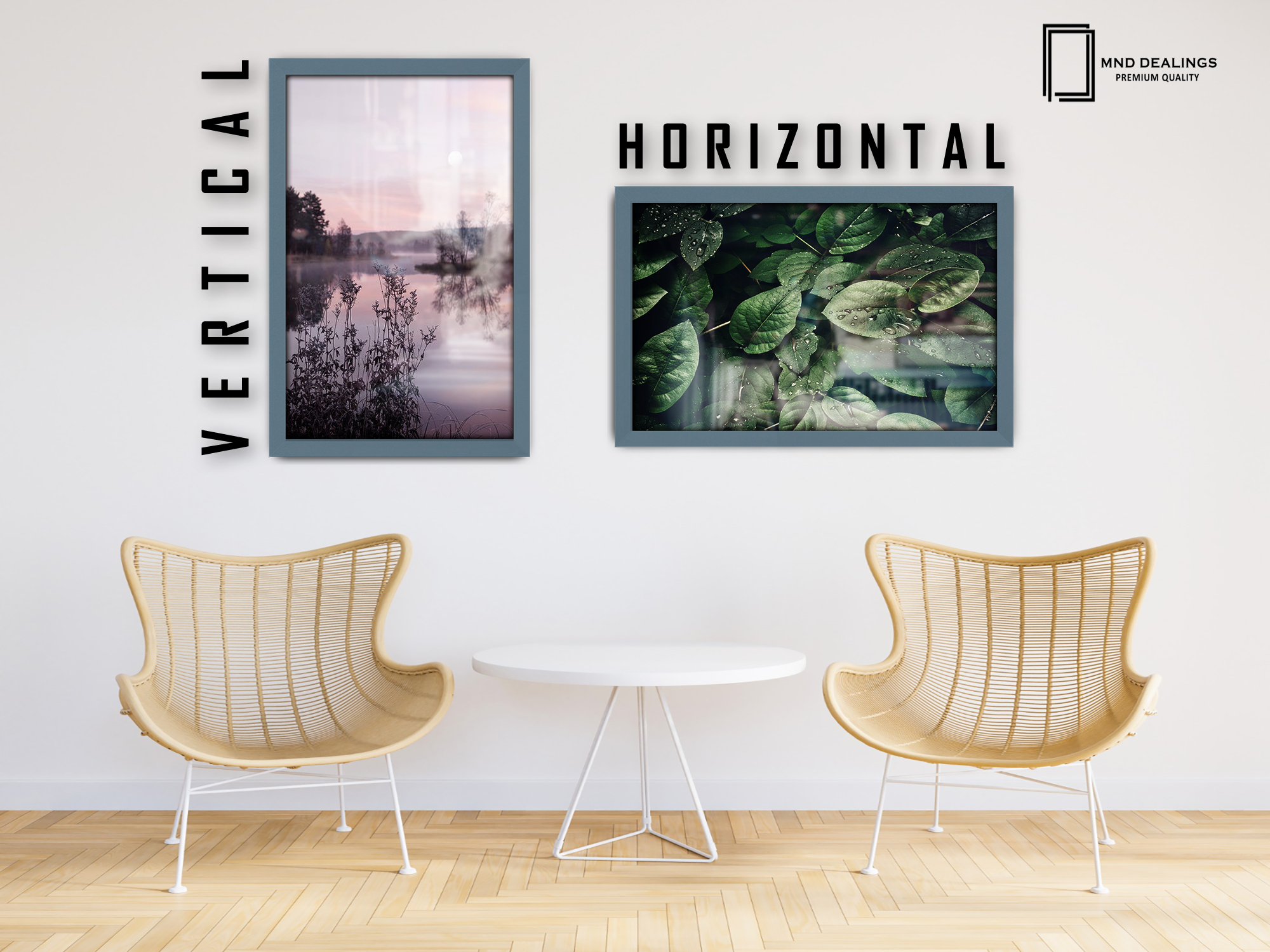 30 x 20 Inch / ( 76.20 x 50.80 CM )  |  Art Frames - MDF
 -  [ Dark Grey ]