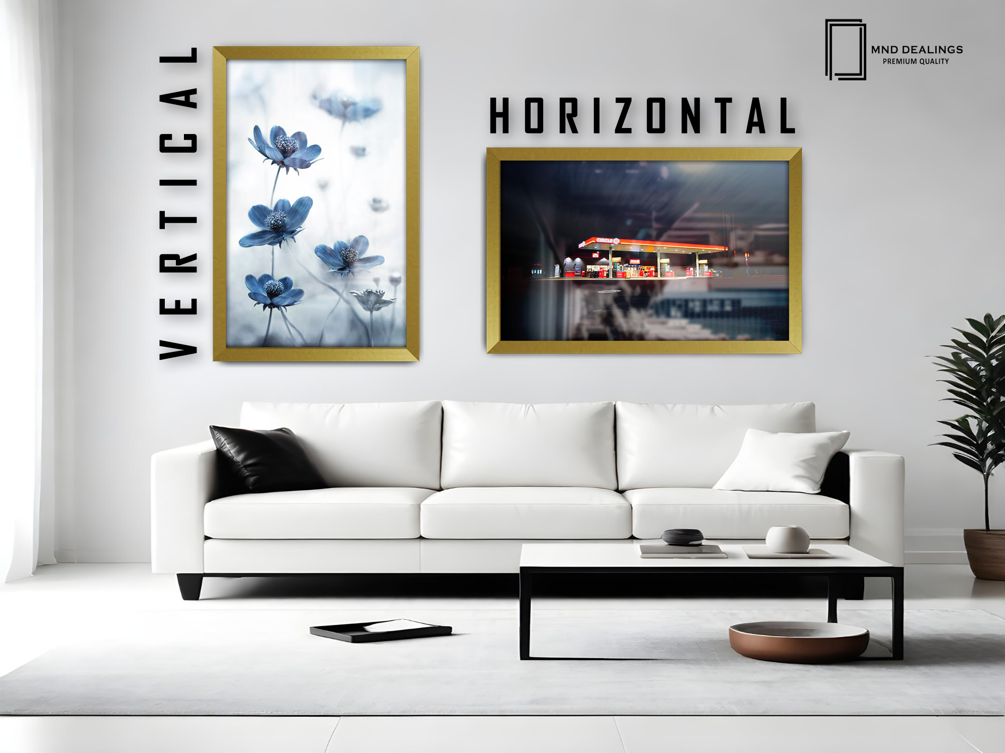 30 x 20 Inch / ( 76.20 x 50.80 CM )  |  Art Frames - MDF
 -  [ Gold ]
