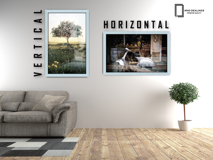30 x 20 Inch / ( 76.20 x 50.80 CM )  |  Frames - MDF
 -  [ Light Grey ]
