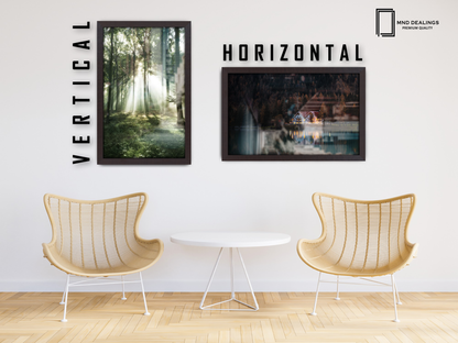 30 x 20 Inch / ( 76.20 x 50.80 CM )  |  Display Frame - MDF
 -  [ Mahogany ]