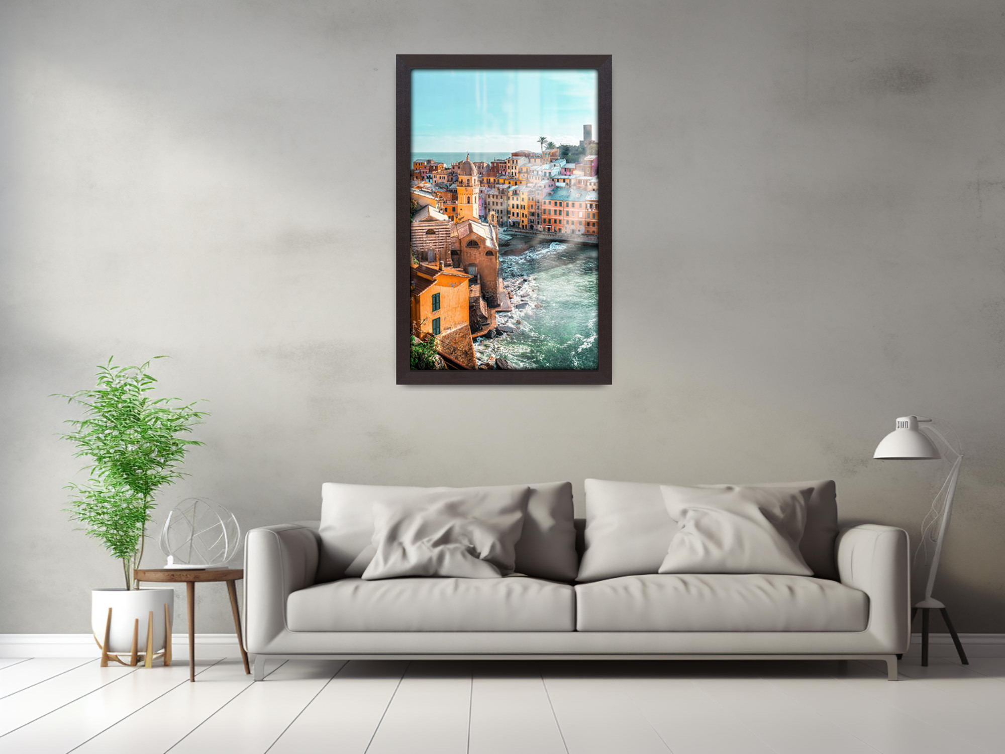 30 x 20 Inch / ( 76.20 x 50.80 CM )  |  Display Frame - MDF
 -  [ Mahogany ]