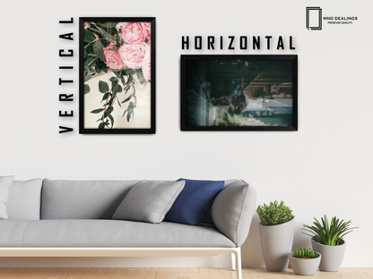 30 x 20 Inch / ( 76.20 x 50.80 CM )  |  Frames - MDF
 -  [ Matt Black ]