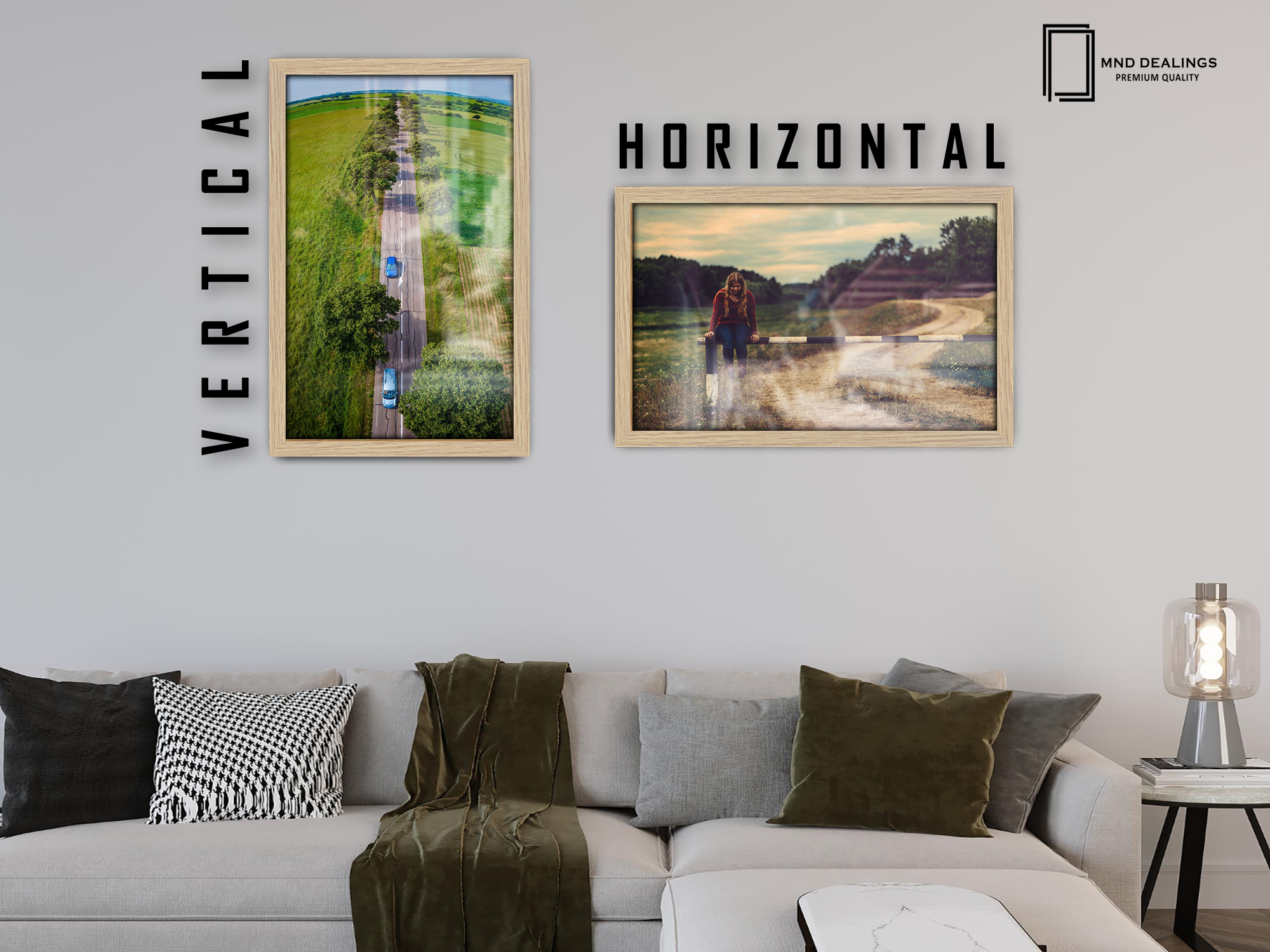 30 x 20 Inch / ( 76.20 x 50.80 CM )  |  Frames - MDF
 -  [ Oak ]