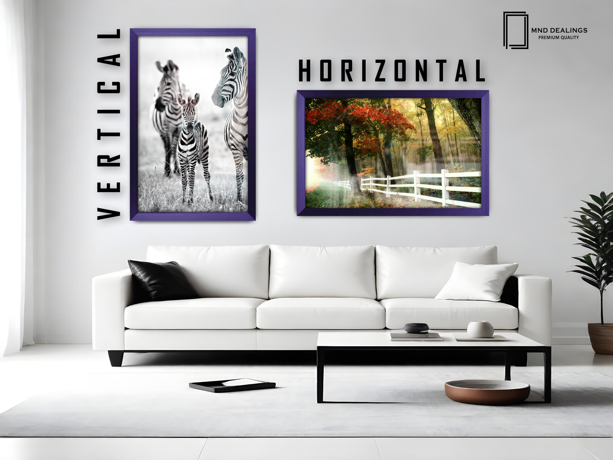 30 x 20 Inch / ( 76.20 x 50.80 CM )  |  Display Frame - MDF
 -  [ Purple ]