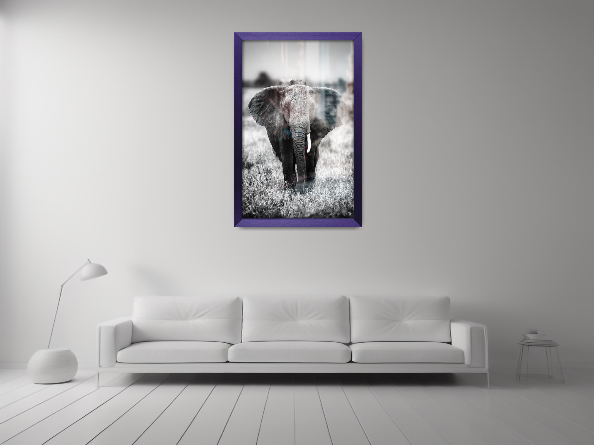 30 x 20 Inch / ( 76.20 x 50.80 CM )  |  Display Frame - MDF
 -  [ Purple ]