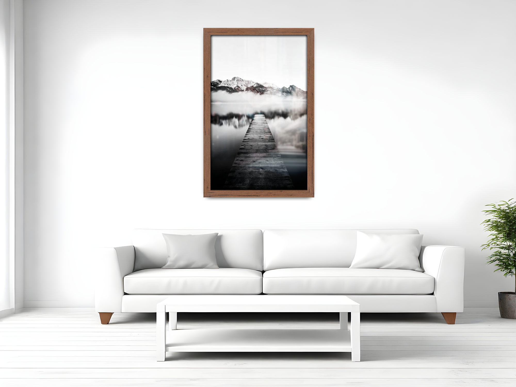 30 x 20 Inch / ( 76.20 x 50.80 CM )  |  Poster Frames - MDF
 -  [ Walnut ]