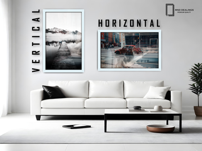 30 x 20 Inch / ( 76.20 x 50.80 CM )  |  Picture Frames - MDF
 -  [ White ]