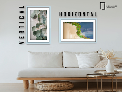 30 x 20 Inch / (76.2 x 50.8 cm ) with A2-(41.90 x 59.40 cm) White Mount Poster Frames - MDF