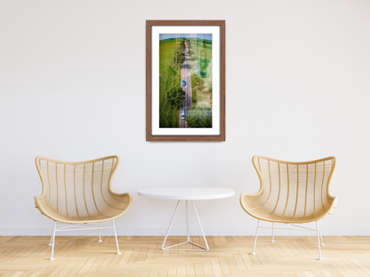 30 x 20 Inch / (76.2 x 50.8 cm ) with A2-(41.90 x 59.40 cm) White Mount Poster Frames - MDF