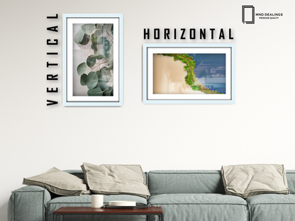 30 x 20 Inch / (76.2 x 50.8 cm ) with A2-(41.90 x 59.40 cm) White Mount Poster Frames - MDF
