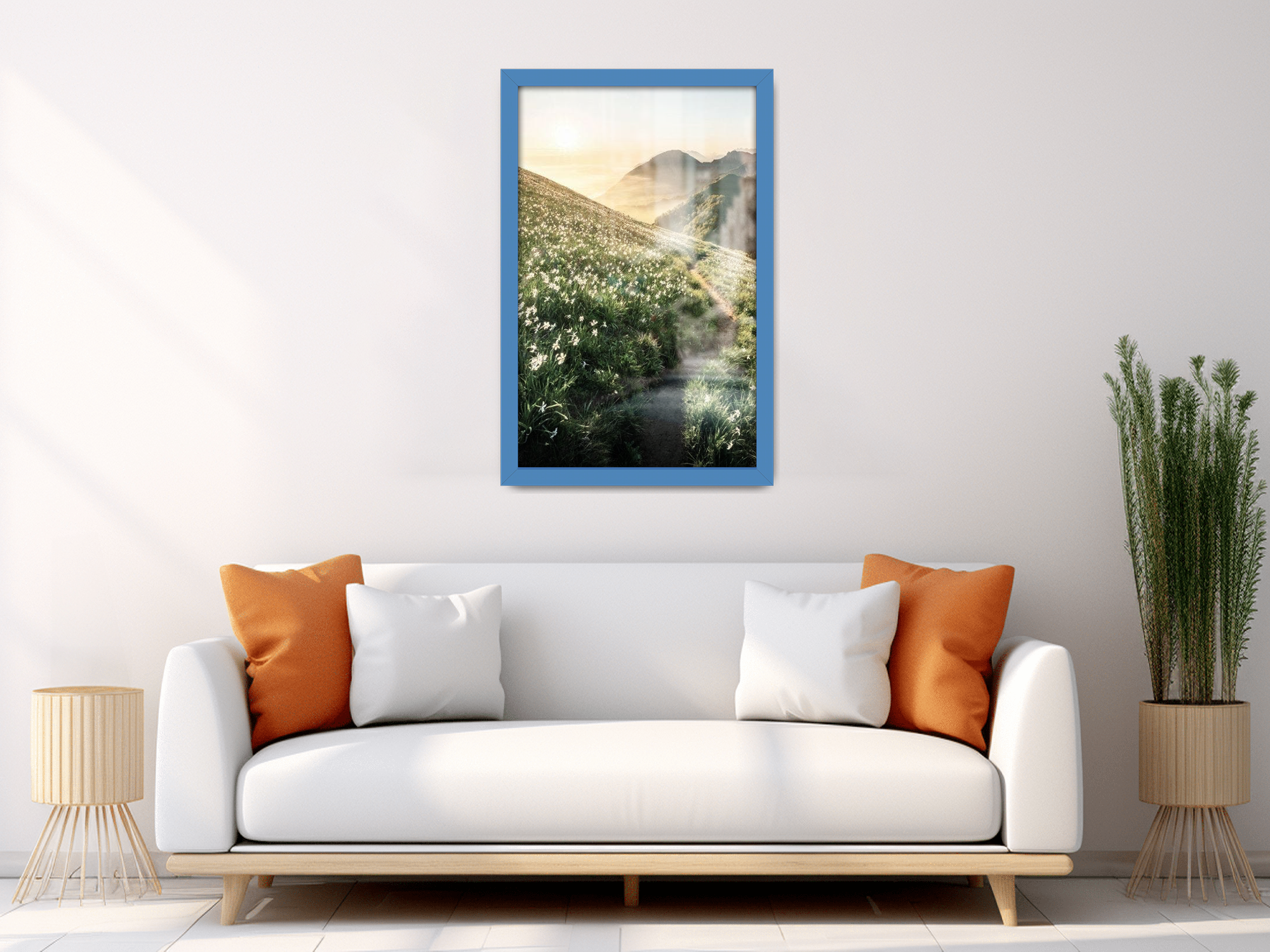 ( 30 x 40 CM ) / 16 x 12 Inch  |  Frames - MDF
 -  [ Blue ]