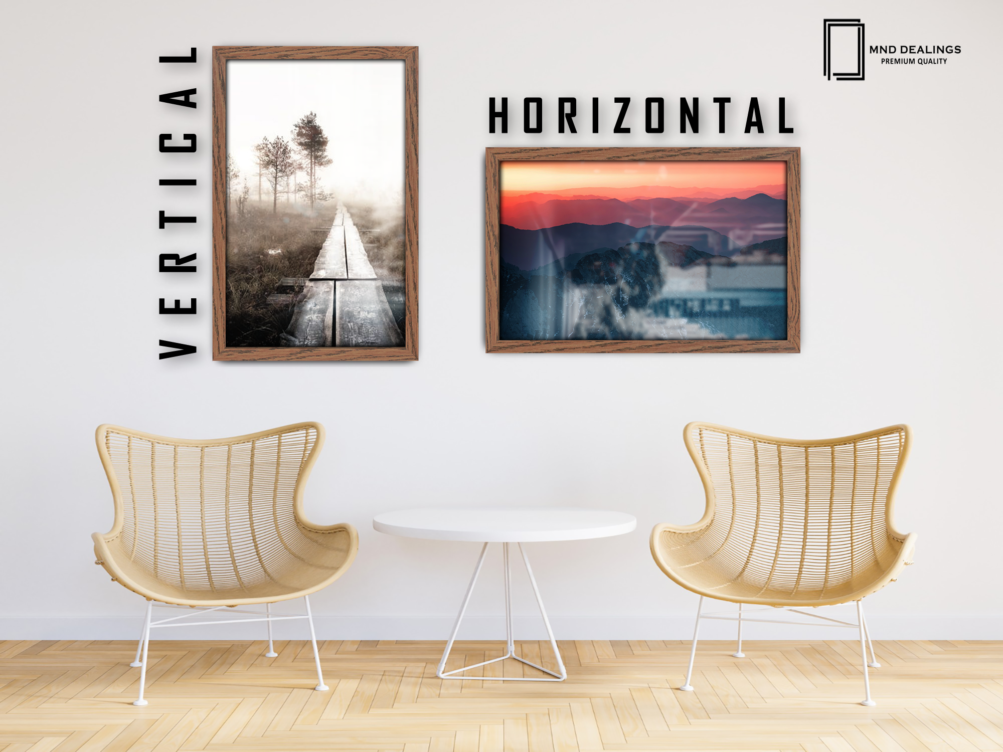 ( 30 x 40 CM ) / 16 x 12 Inch  |  Photo Frames - MDF
 -  [ Dark Oak ]