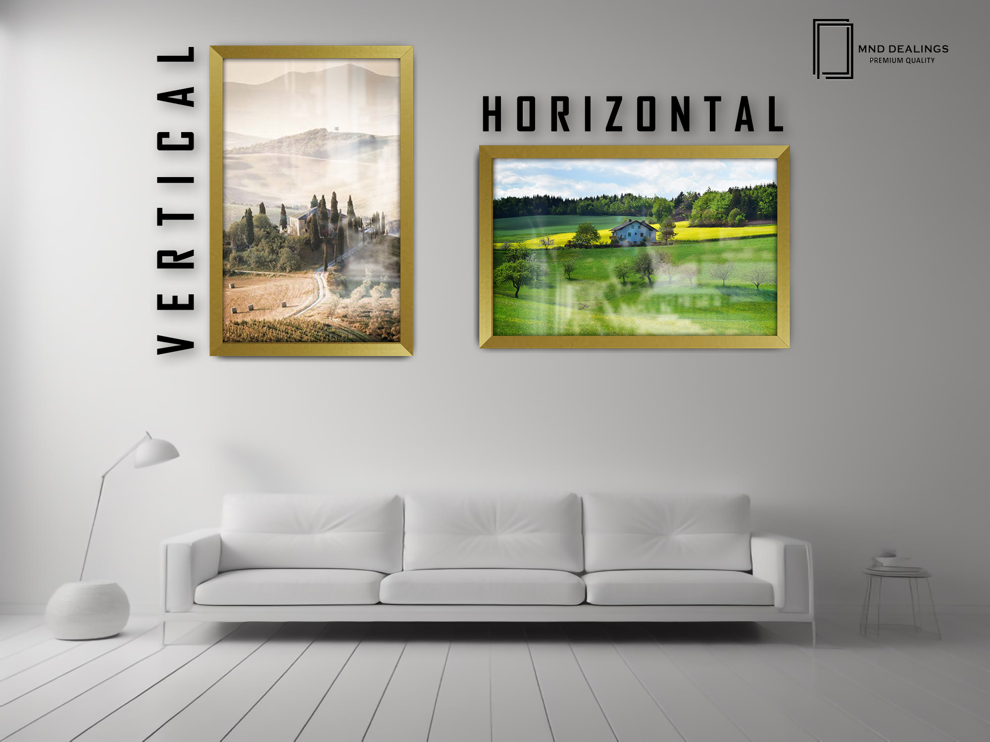 ( 30 x 40 CM ) / 16 x 12 Inch  |  Picture Frames - MDF
 -  [ Gold ]