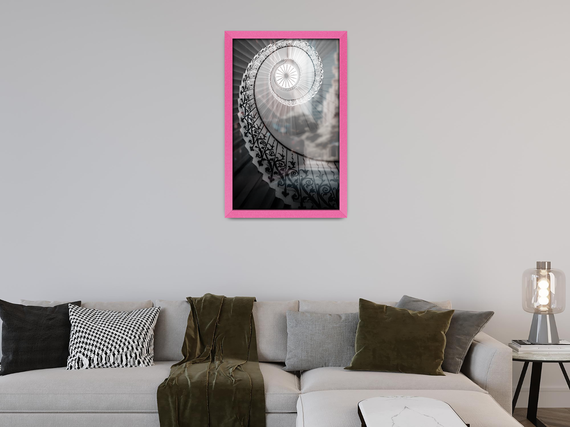 ( 30 x 40 CM ) / 16 x 12 Inch  |  Frames - MDF
 -  [ Pink ]