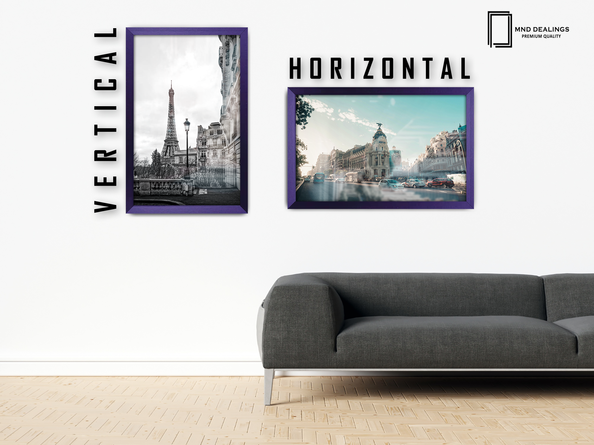 ( 30 x 40 CM ) / 16 x 12 Inch  |  Display Frame - MDF
 -  [ Purple ]