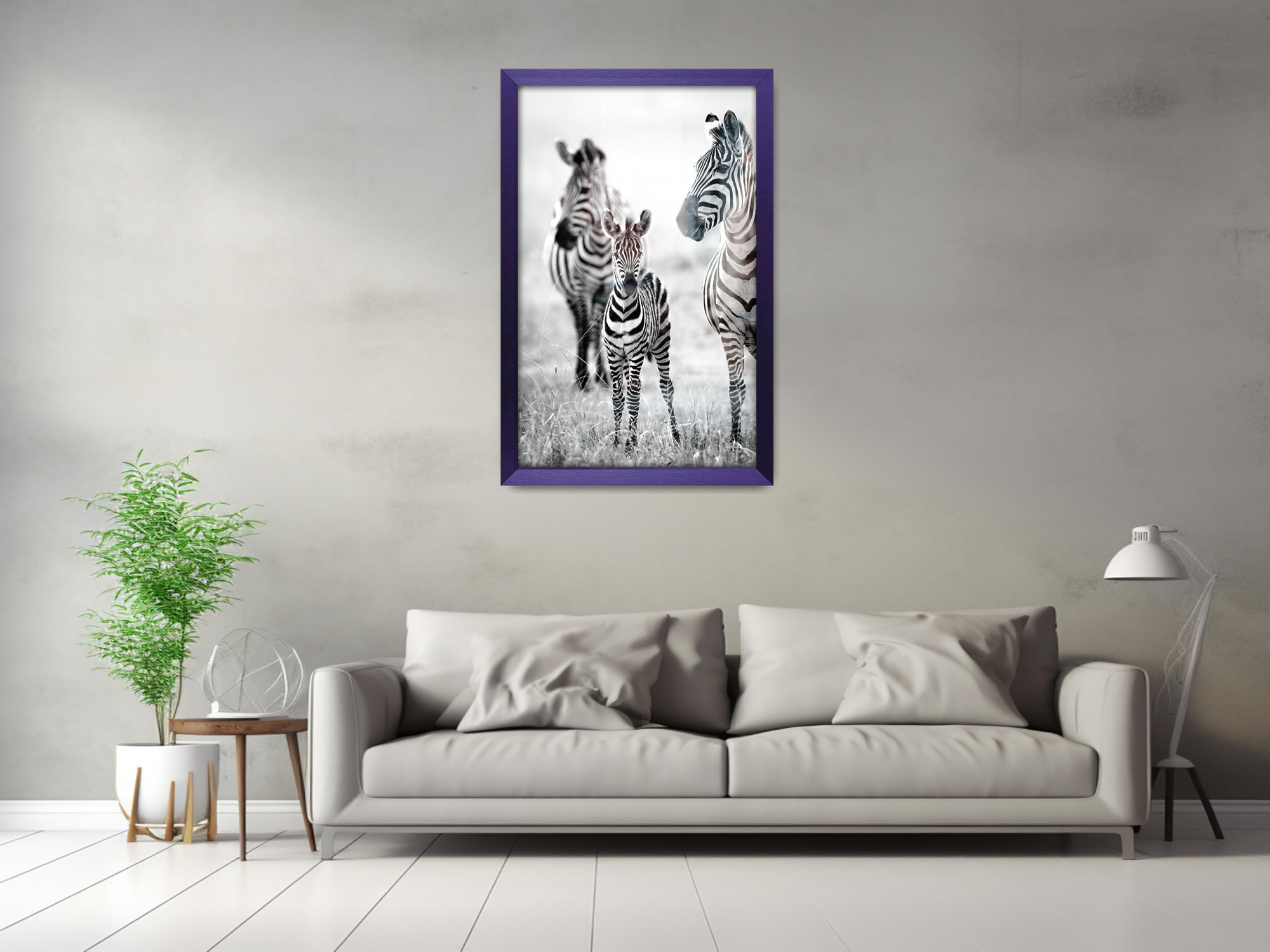 ( 30 x 40 CM ) / 16 x 12 Inch  |  Display Frame - MDF
 -  [ Purple ]