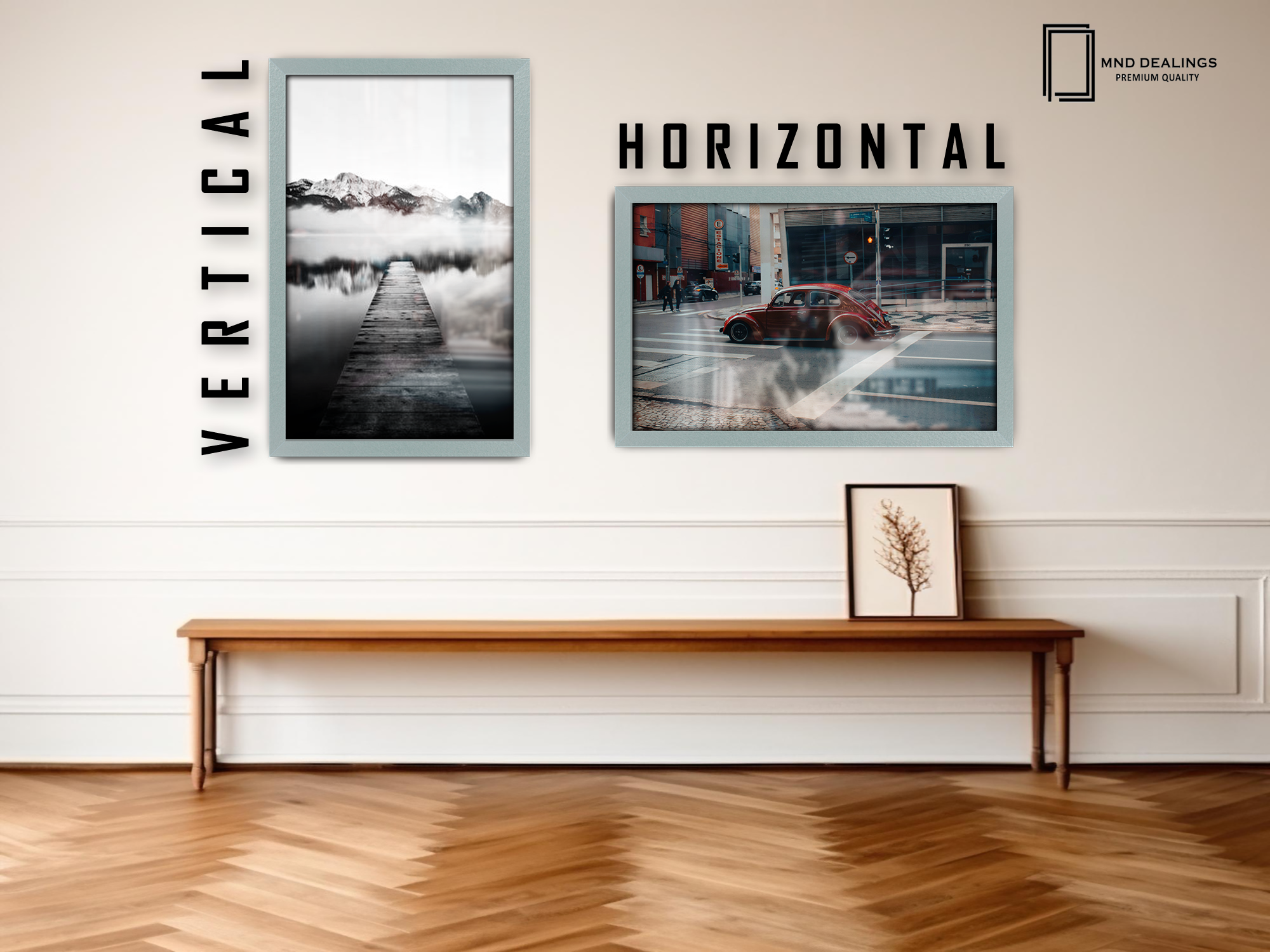 ( 30 x 40 CM ) / 16 x 12 Inch  |  Picture Frames - MDF
 -  [ Silver ]