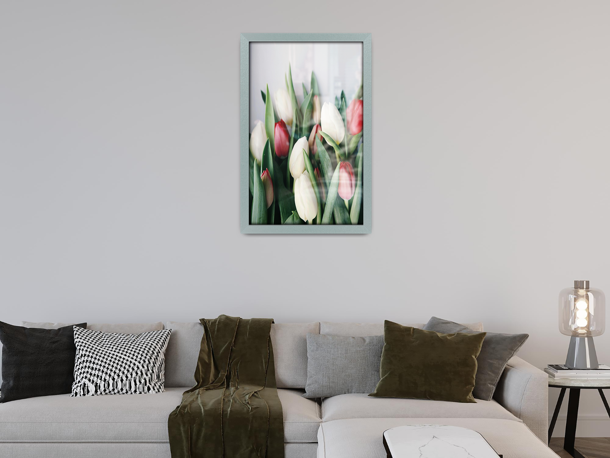 ( 30 x 40 CM ) / 16 x 12 Inch  |  Picture Frames - MDF
 -  [ Silver ]