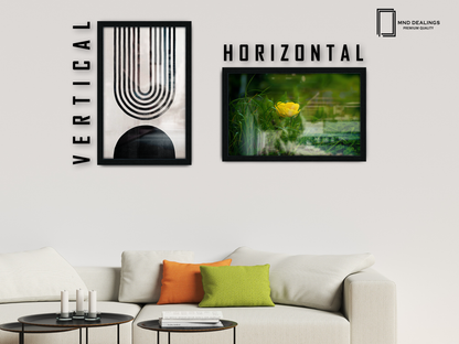 ( 30 x 45 CM ) / 18 x 12 Inch  |  Frames - MDF
 -  [ Black ]