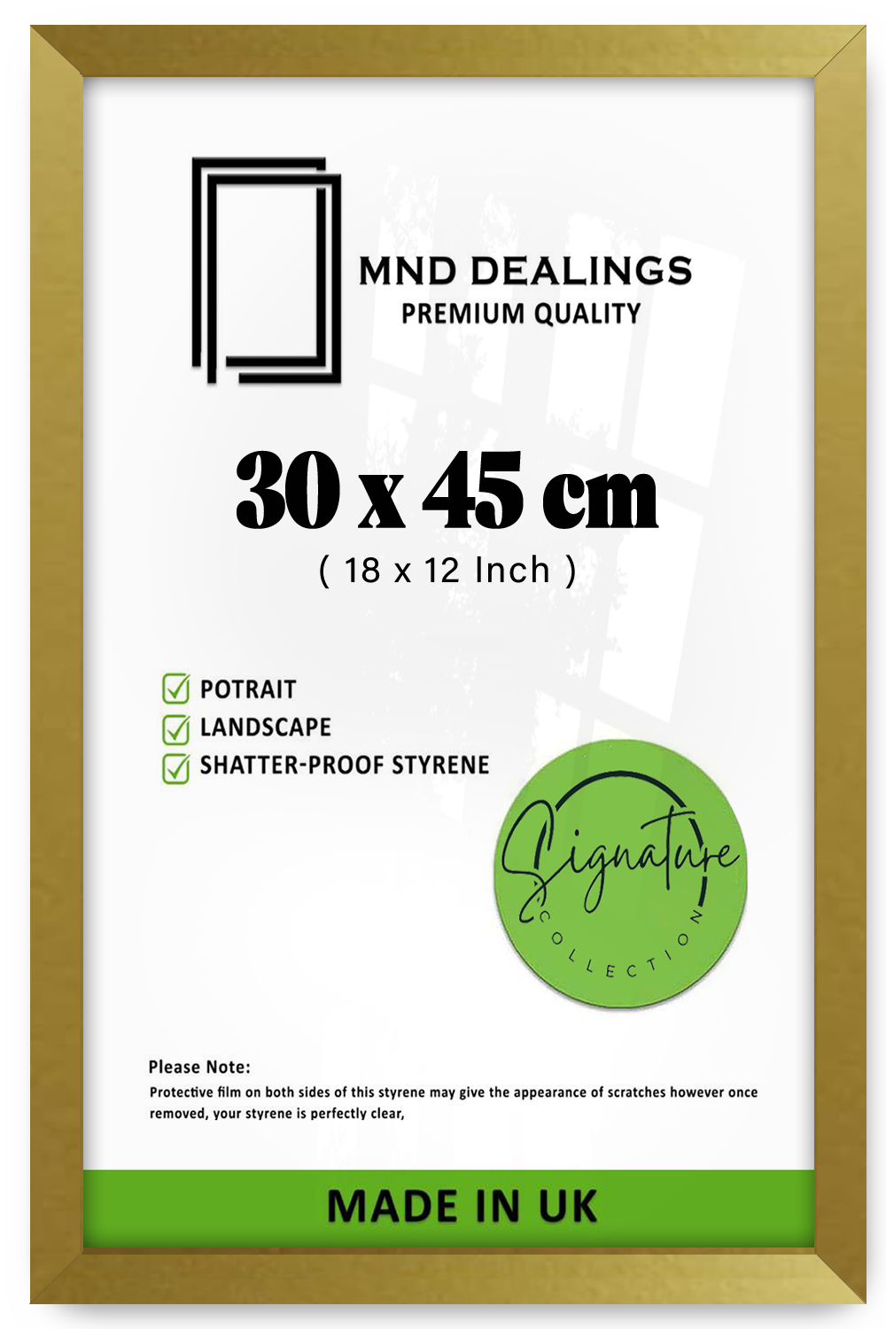 ( 30 x 45 CM ) / 18 x 12 Inch Art Frames - MDF