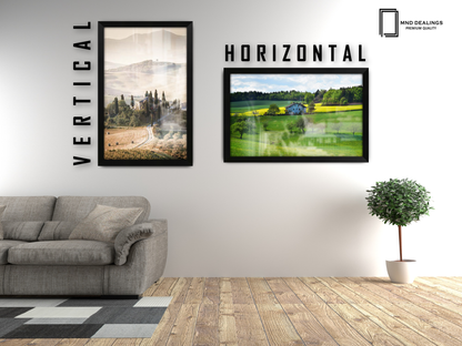 ( 30 x 45 CM ) / 18 x 12 Inch  |  Display Frame - MDF
 -  [ Matt Black ]