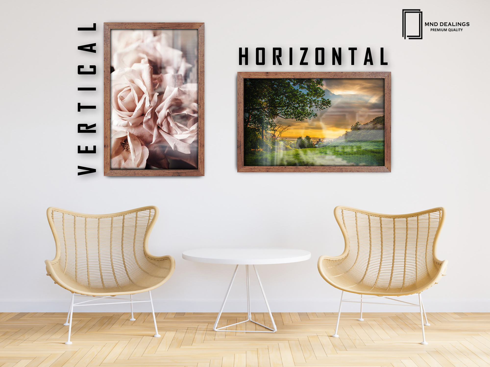 ( 30 x 45 CM ) / 18 x 12 Inch  |  Display Frame - MDF
 -  [ Rustic ]