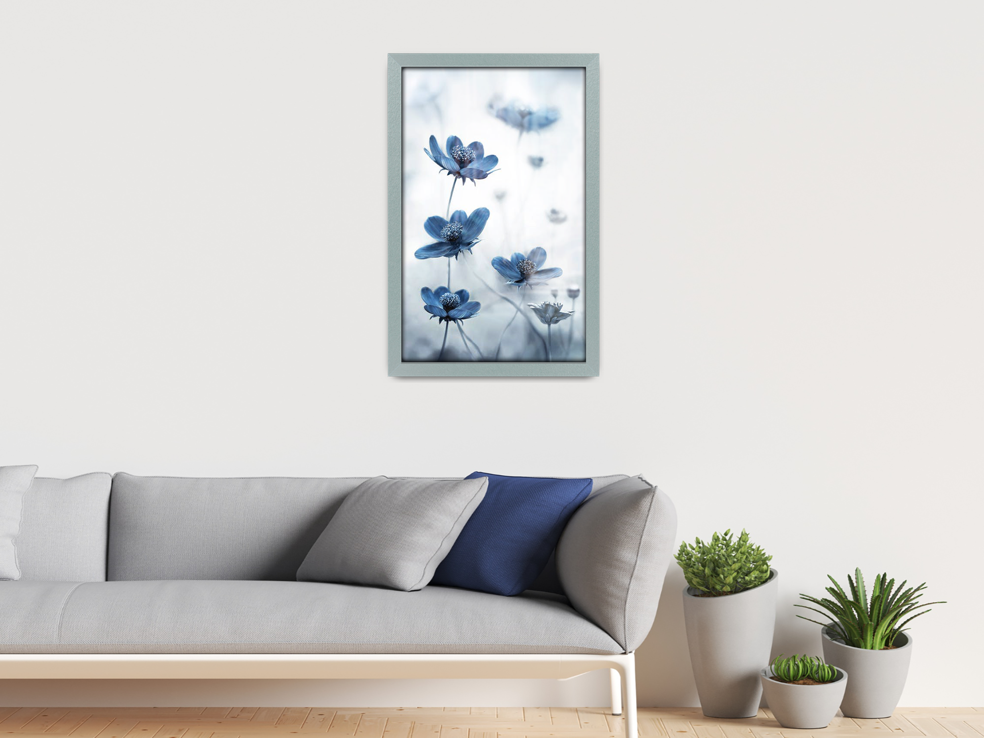 ( 30 x 45 CM ) / 18 x 12 Inch  |  Frames - MDF
 -  [ Silver ]