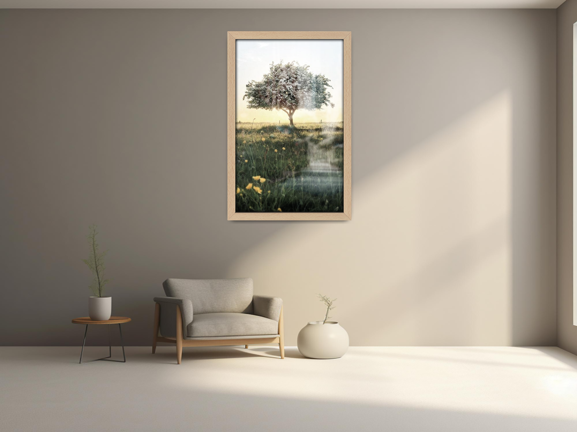 ( 30 x 50 CM ) / 20 x 12 Inch  |  Frames - MDF
 -  [ Beech ]
