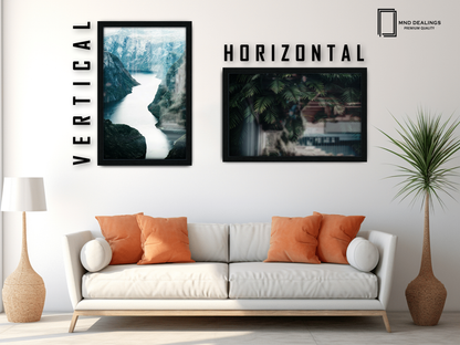 ( 30 x 50 CM ) / 20 x 12 Inch  |  Frames - MDF
 -  [ Black ]
