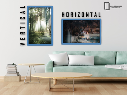 ( 30 x 50 CM ) / 20 x 12 Inch  |  Poster Frames - MDF
 -  [ Blue ]