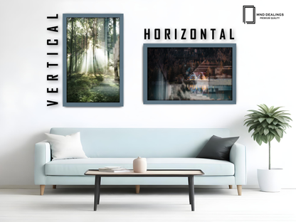 ( 30 x 50 CM ) / 20 x 12 Inch  |  Frames - MDF
 -  [ Dark Grey ]