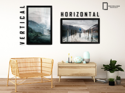 ( 30 x 50 CM ) / 20 x 12 Inch  |  Frames - MDF
 -  [ Matt Black ]