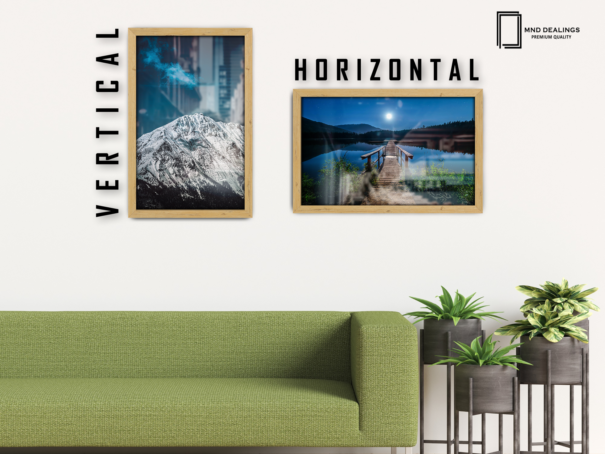 ( 30 x 50 CM ) / 20 x 12 Inch  |  Poster Frames - MDF
 -  [ Pine ]