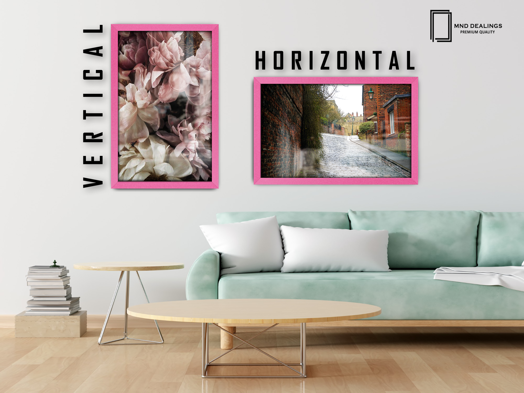 ( 30 x 50 CM ) / 20 x 12 Inch  |  Art Frames - MDF
 -  [ Pink ]